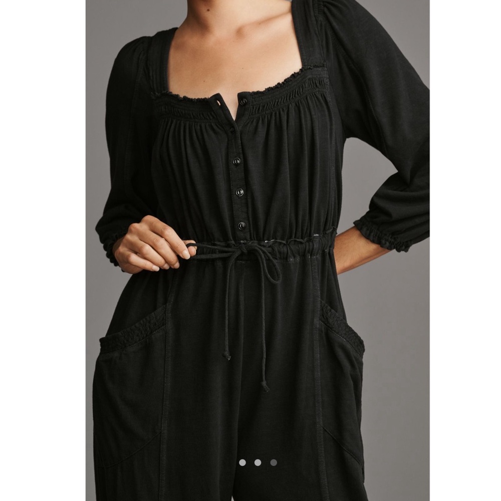 Anthropologie Daily Practice Long Sleeve Mayotte Jumpsuit Medium NEW Tags - Picture 2 of 2